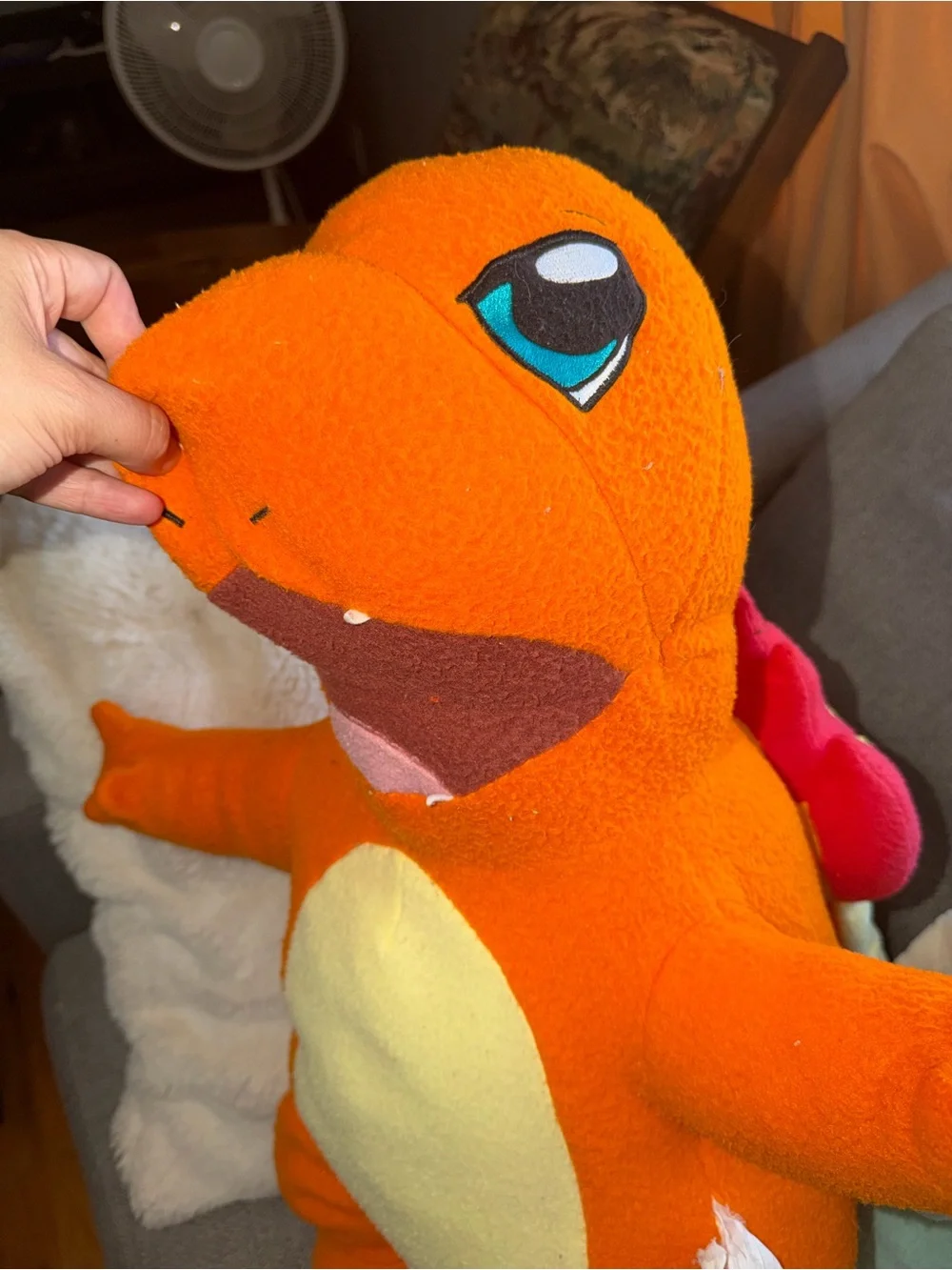 VTG 1990s Pokemon Plush SQUIRTLE  & Charmander Body Pillow Pal Cushion Cuddle